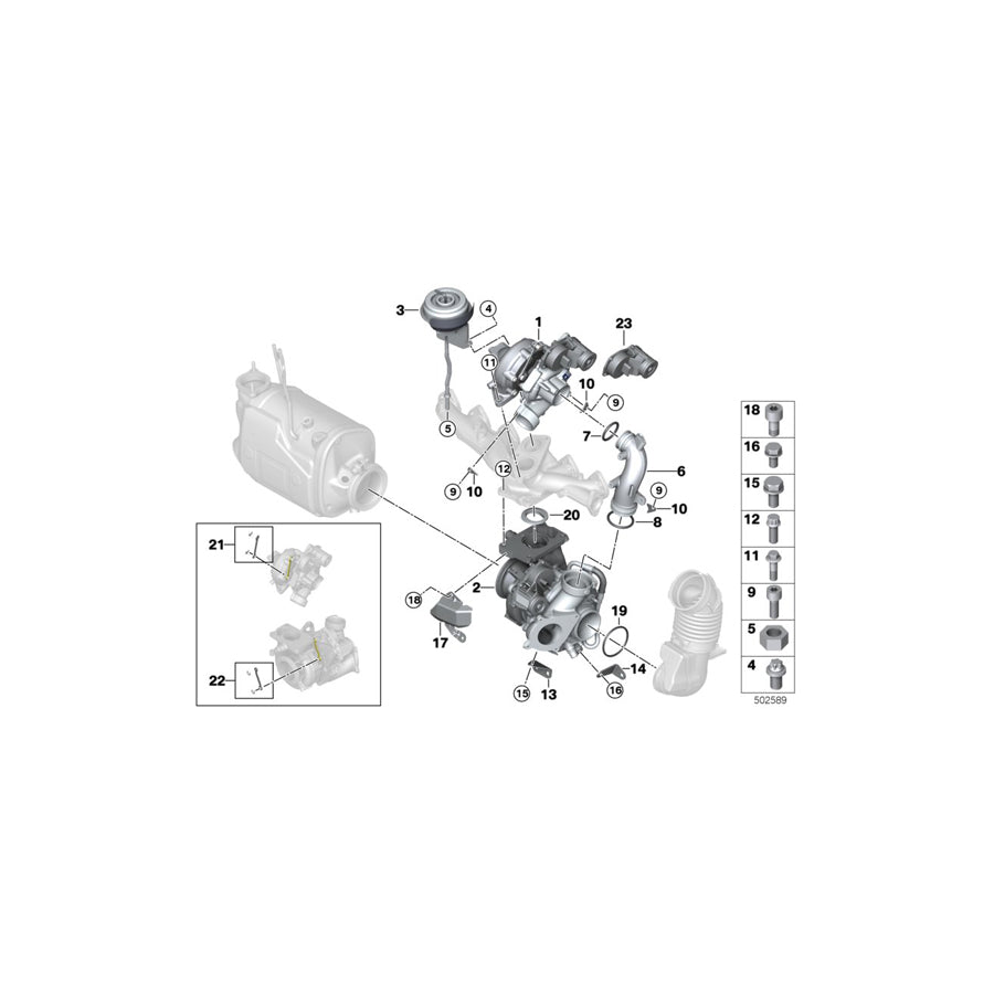 Genuine BMW 11509908048 G11 G12 O-Ring 50,16X5,33 (Inc. X4 M40dX, 640dX & 840dX)