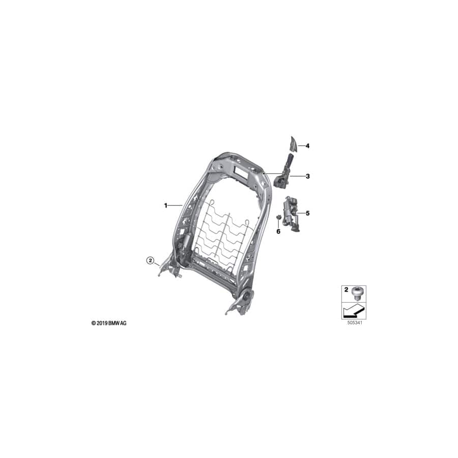 Genuine BMW 52108094368 F92 G15 G14 Mount, Bowden Cable, Right (Inc. 840i, 840iX & M8)