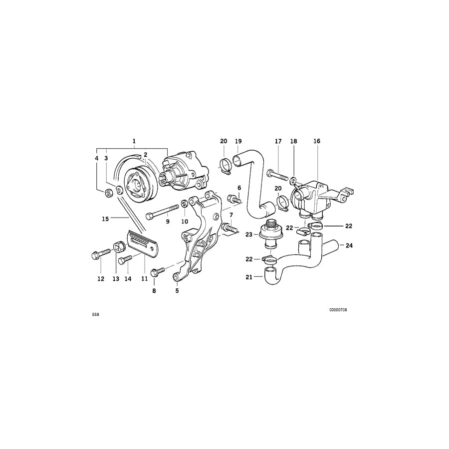 Genuine BMW 11721315354 E34 Fan Belt 12,5X760 (Inc. M5 3.8, M5 3.6 & M5)