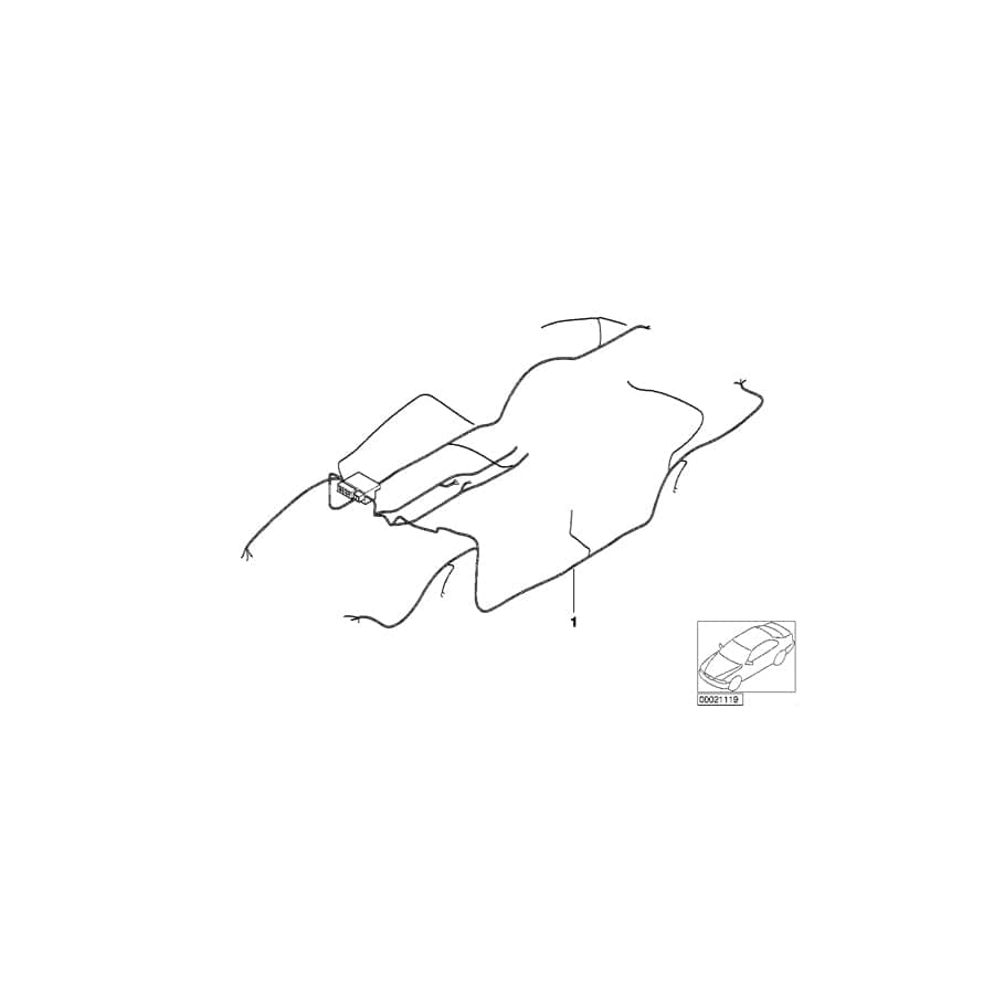 Genuine BMW 61116941191 E53 Main Wiring Harness (Inc. X5 3.0i)
