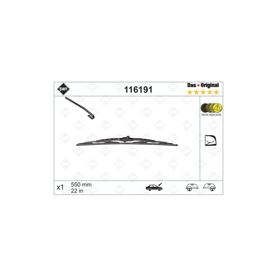 Swf Original 116191 Wiper Blade