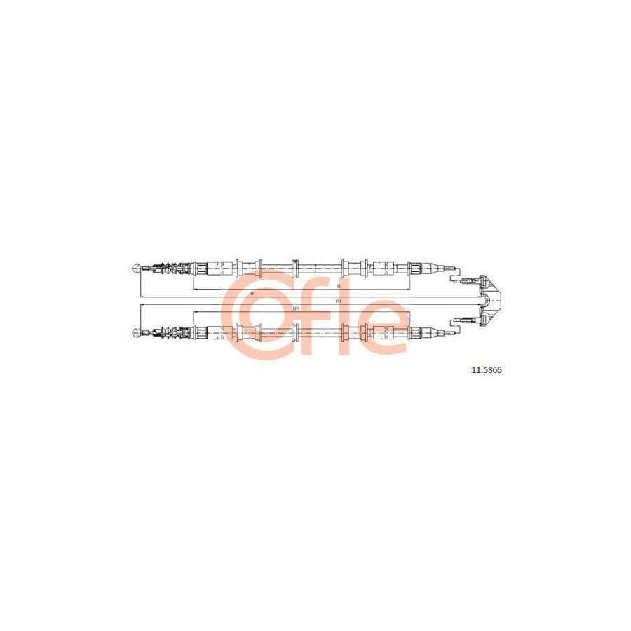 Cofle 11.5866 Hand Brake Cable