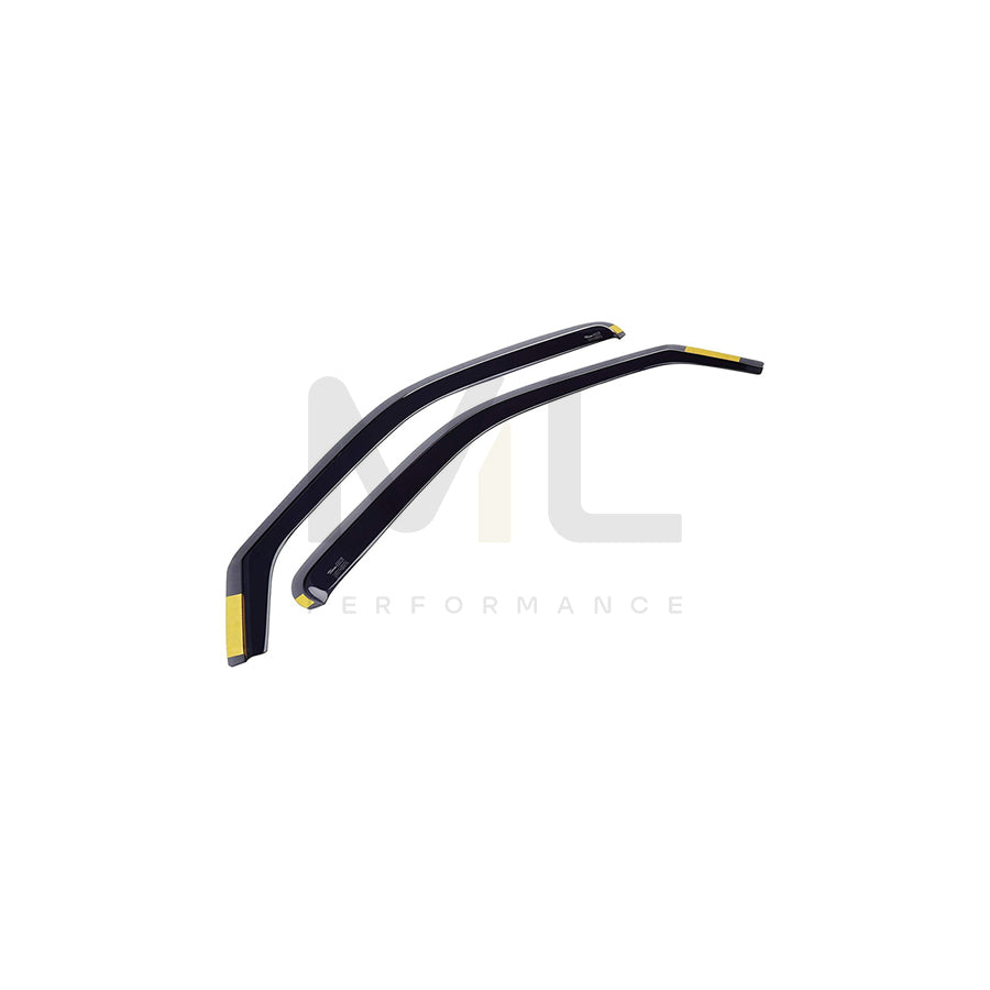 HEKO 15247 Wind deflectors for FORD Fiesta Mk4 Hatchback (JAS, JBS) Arrow direction, Front, Vehicle Door, Smoke Grey