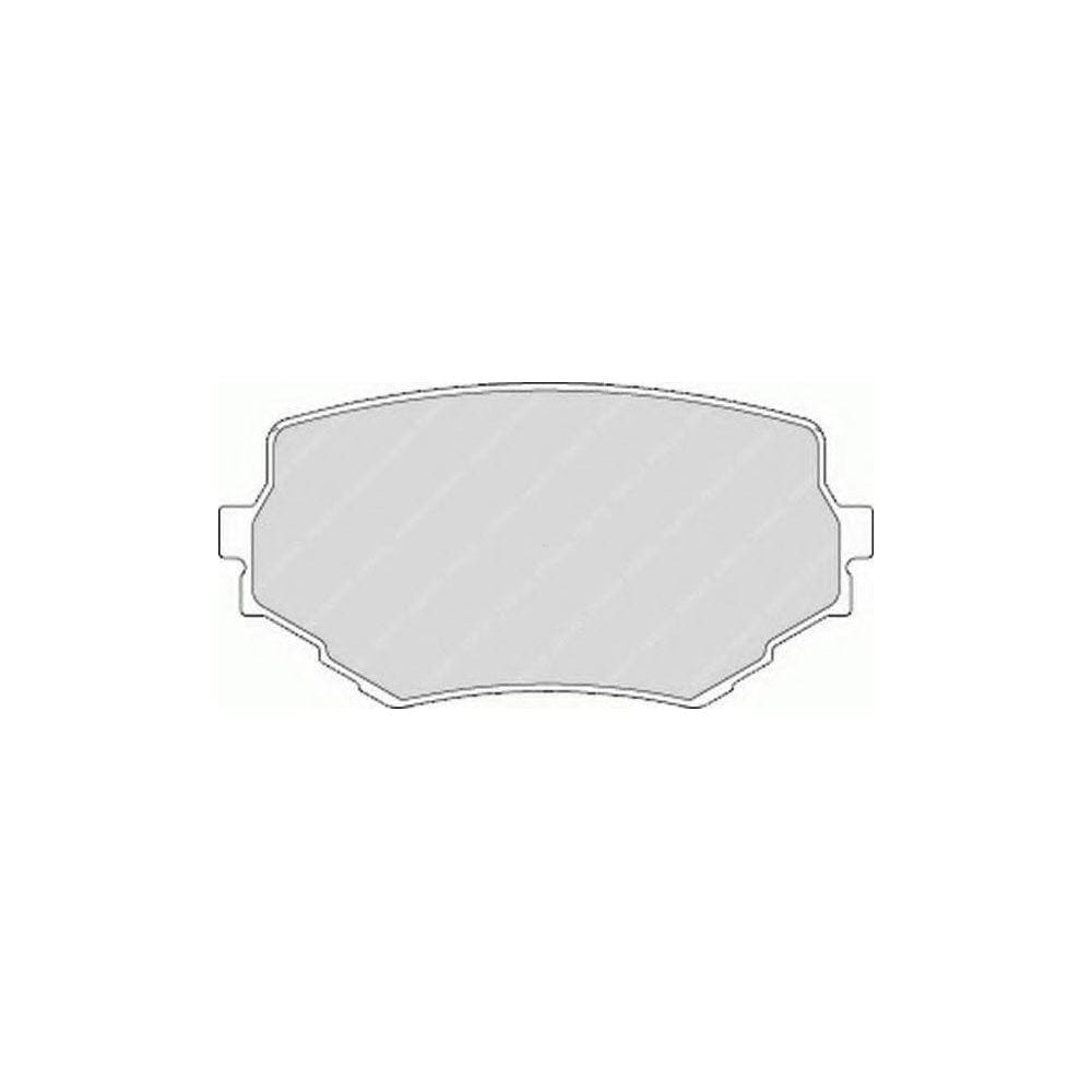 Ferodo Sl FSL1565 Brake Pad Set Not Prepared for Wear Indicator