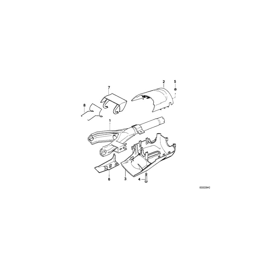 Genuine BMW 32311157597 E34 Trim Panel Upper Part (Inc. 525tds, 524td & 518g)