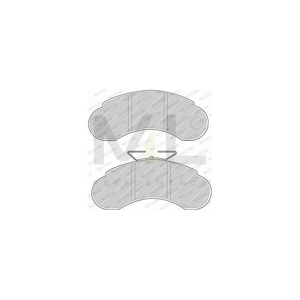Ferodo Premier FVR941 Brake Pad Set Not Prepared for Wear Indicator, With Brake Caliper Screws
