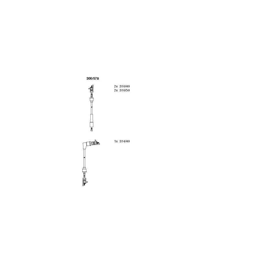 Bremi 300/578 Ignition Cable Kit for Seat Fura (025A)