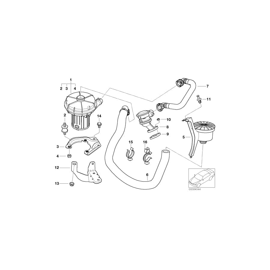 Genuine BMW 11721716559 E46 E65 E66 Clamp (Inc. 318ti, 318Ci & 316i 1.9)