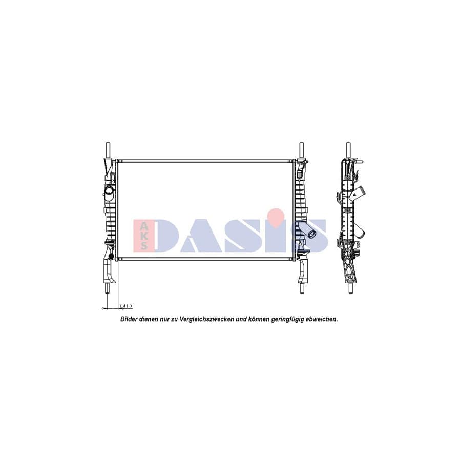 AKS Dasis 090108N Engine Radiator for Ford Transit