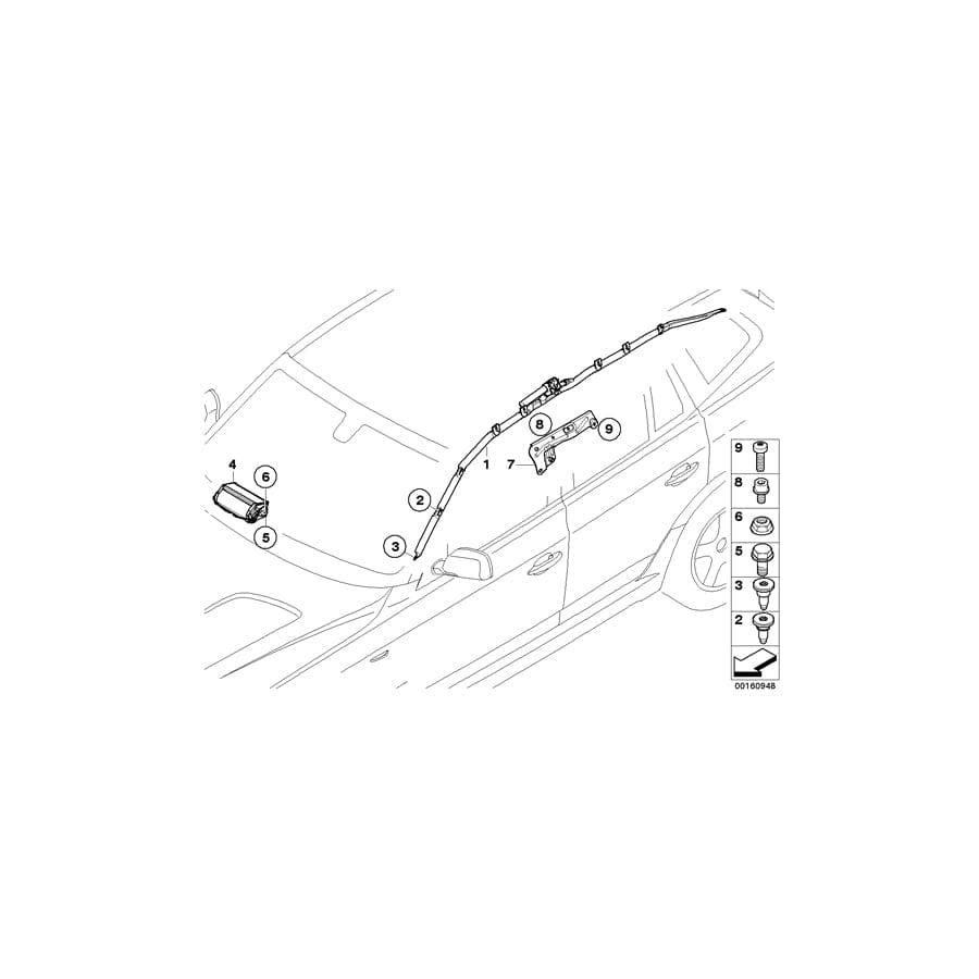 Genuine BMW 07119905142 E83 Countersunk Screw M6X3)
