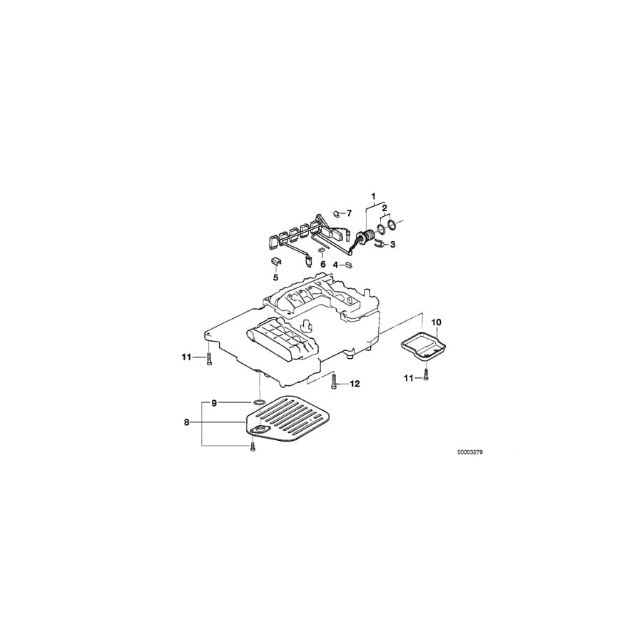 Genuine BMW 24341421364 E34 E32 E36 Covering Plate (Inc. 525tds, 530i & 730iL)