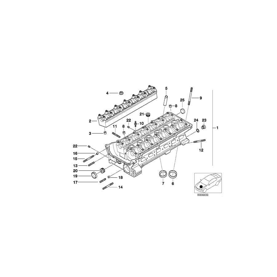 Genuine BMW 11121744141 E36 E34 Bearing Ledge Intake (Inc. 520i, 525ix & 320i)