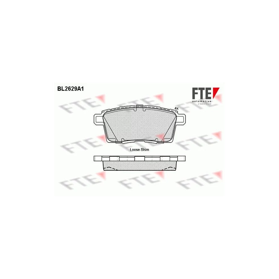 FTE Bl2629A1 Brake Pad Set