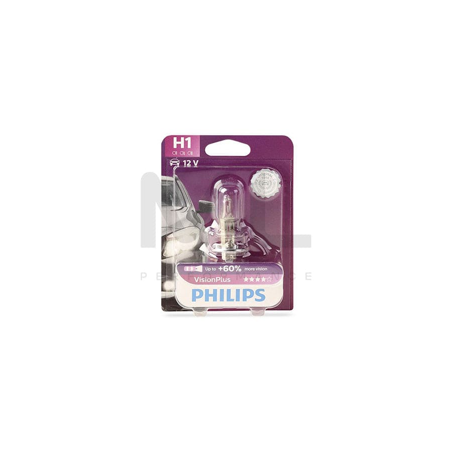 PHILIPS VisionPlus 12258VPB1 Bulb, spotlight H1 12V 55W P14,5s 3000K Halogen