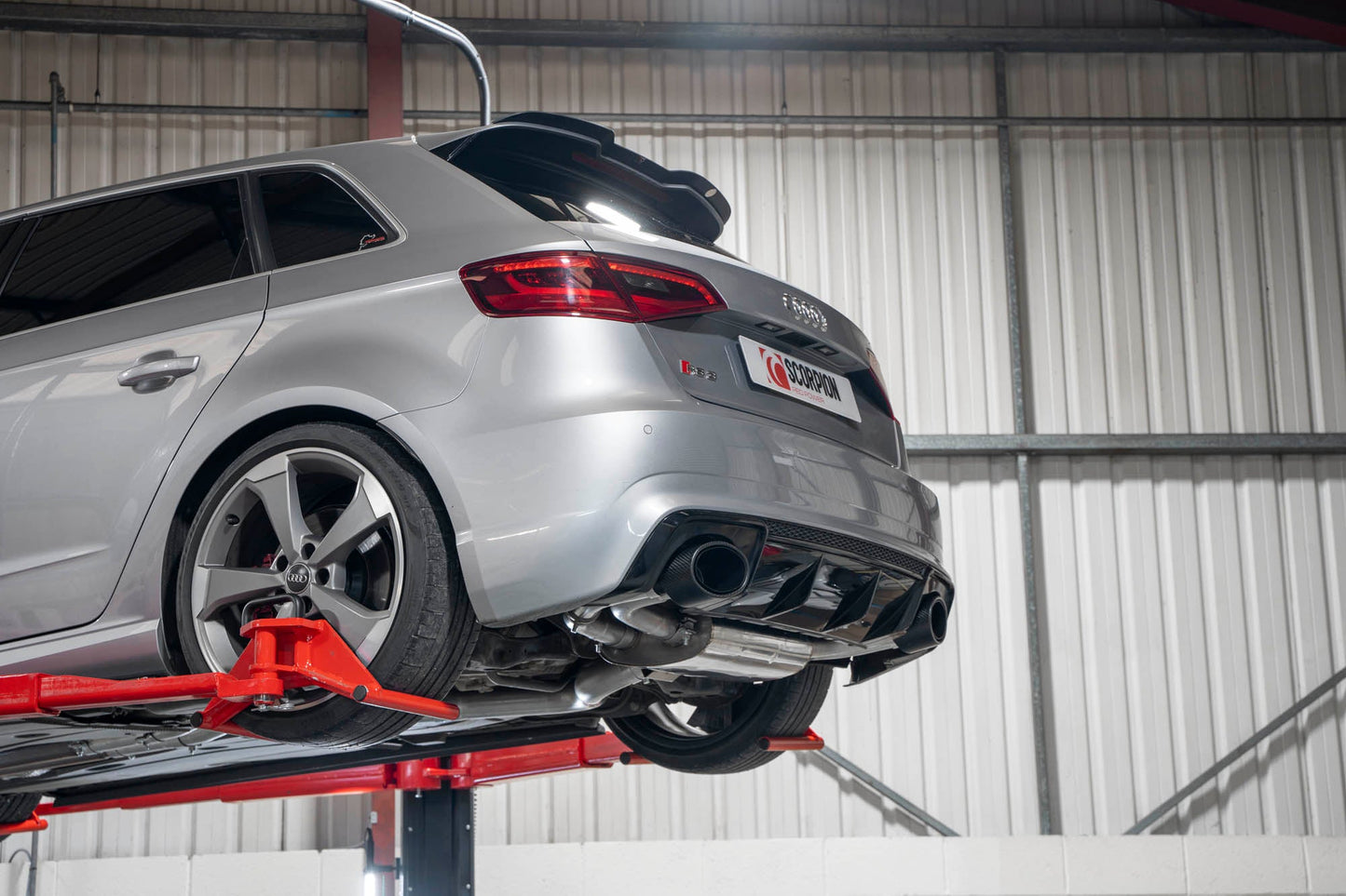 Scorpion SAUS106CF Audi RS3 8V Non-Res Cat-Back System With Valves | ML Performance UK UK
