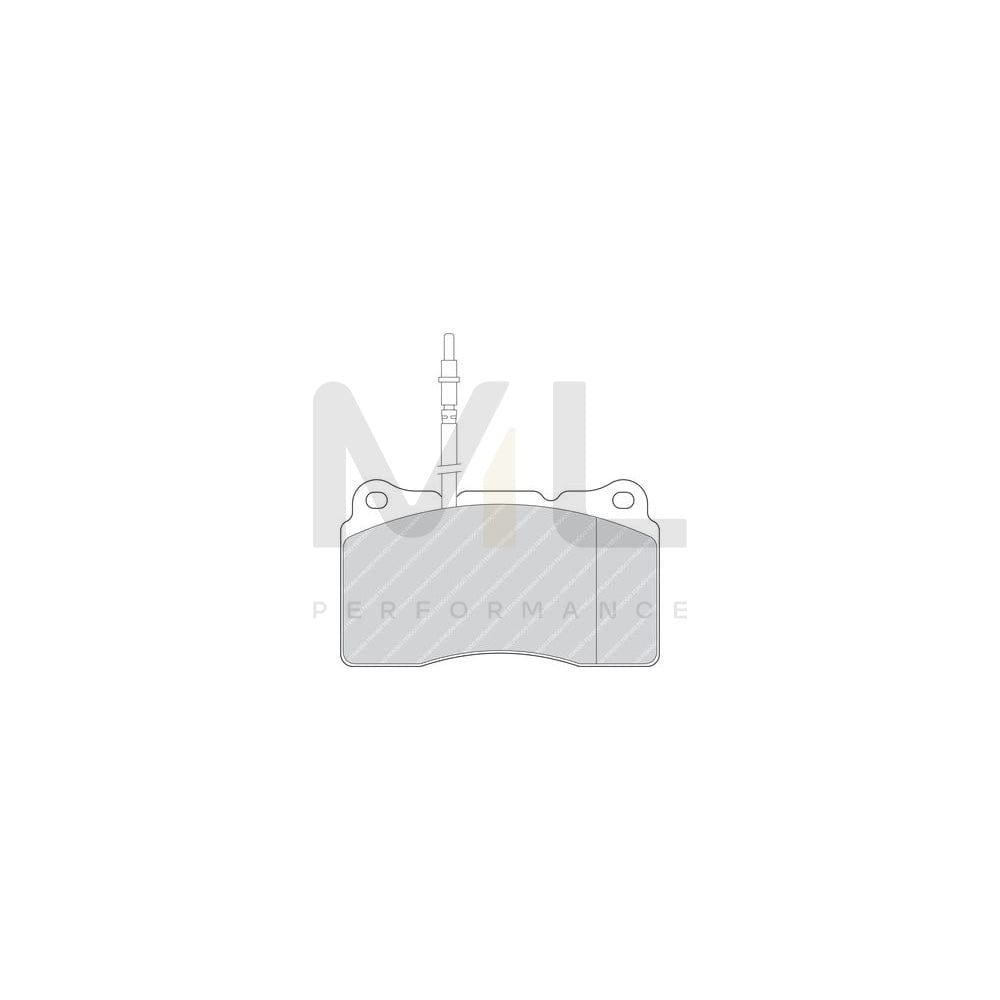 Ferodo Premier FDB1545 Brake Pad Set Incl. Wear Warning Contact, Without Accessories