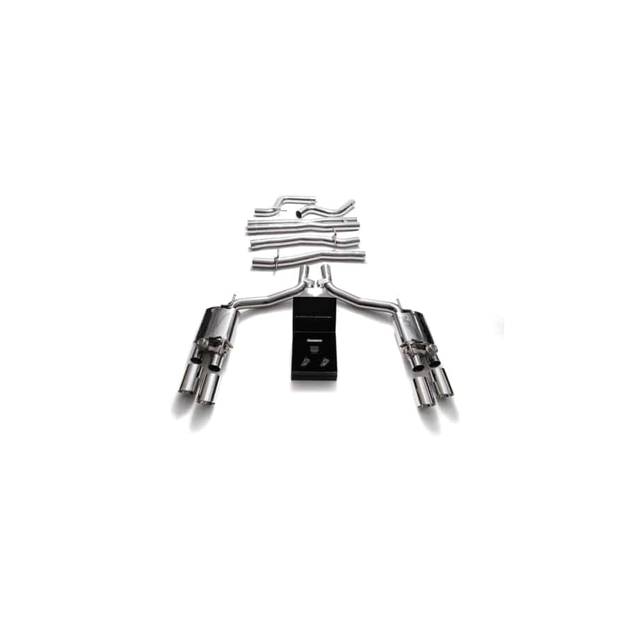 Armytrix MG572-QS38C Valvetronic Exhaust System Maserati Ghibli M157 2014-2021 with Quad Chrome 4"