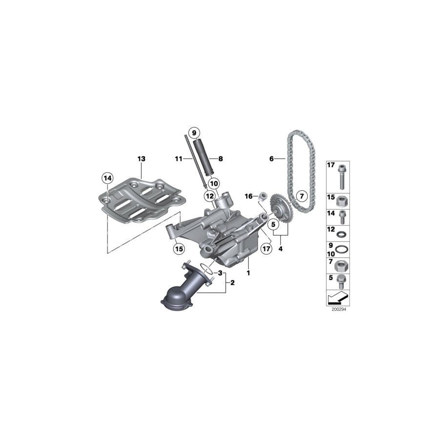 Genuine BMW 11417581556 RR6 F02 F03 Oil Deflector (Inc. Wraith, 760Li & Ghost EWB)