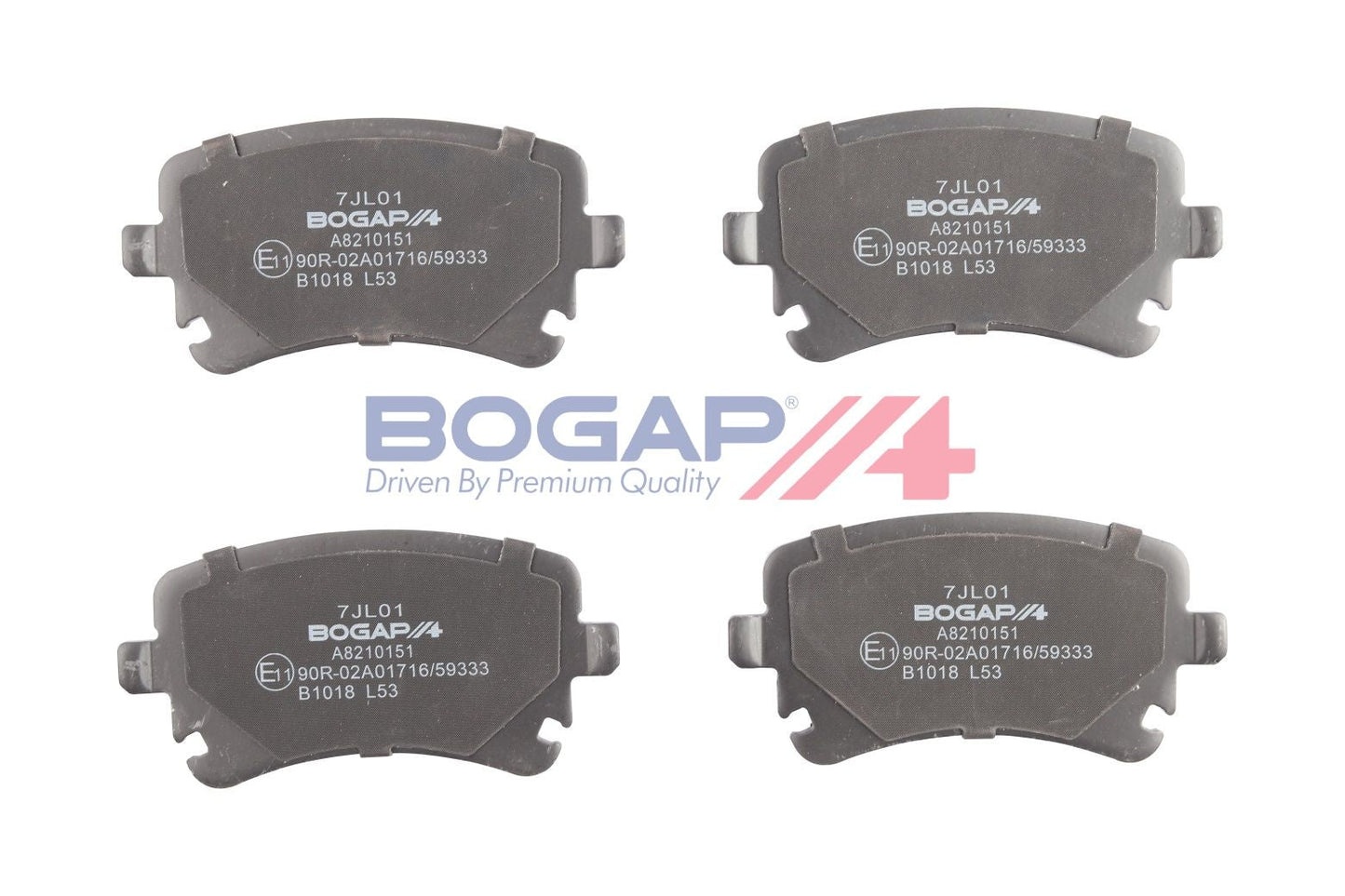 BOGAP A8210151 Brake Pad Set, Disc Brake