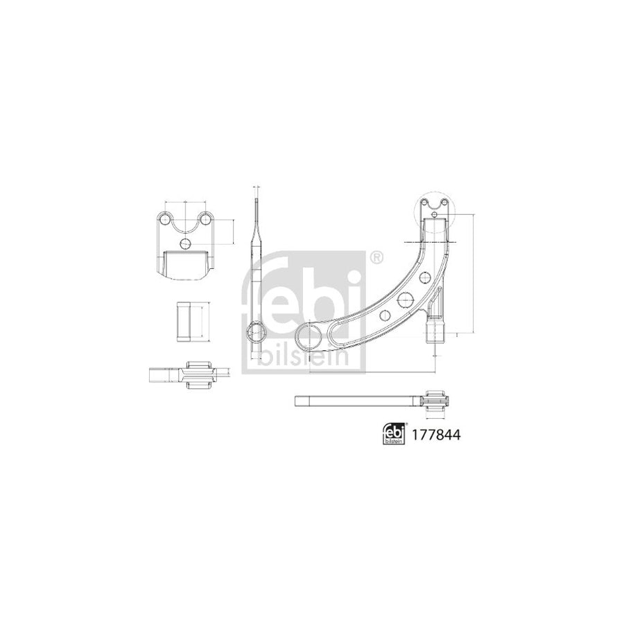 Febi Bilstein 177844 Suspension Arm For Hyundai Accent