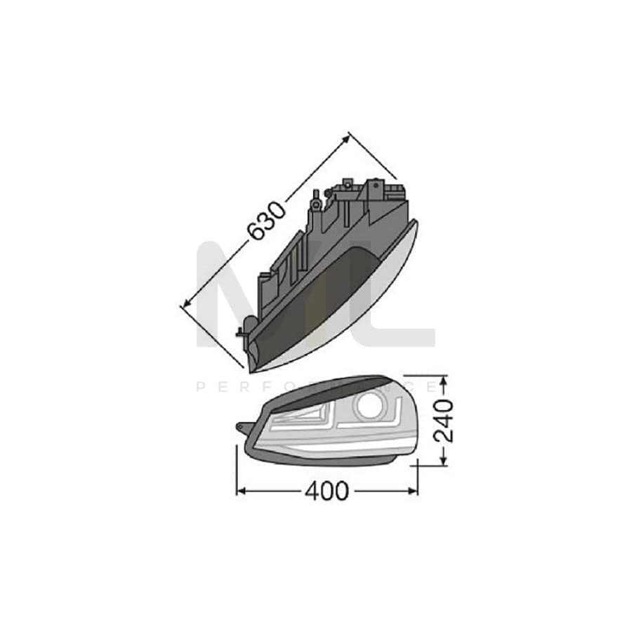 OSRAM LEDHL104-GTI Headlight Set for VW GOLF