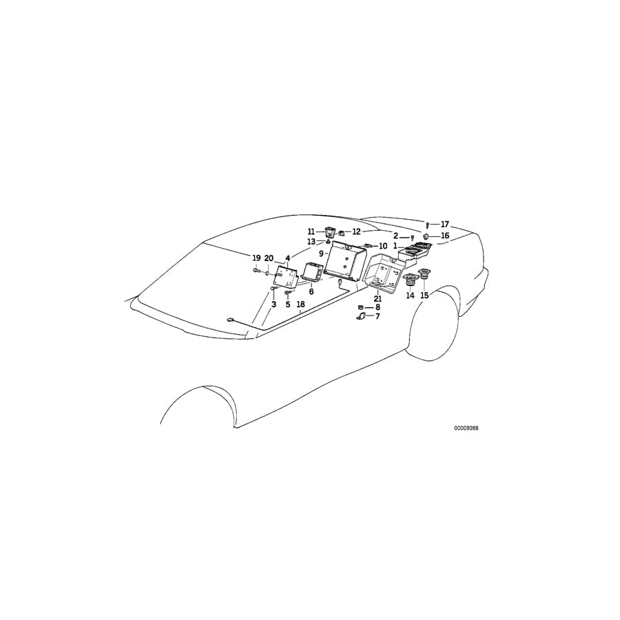 Genuine BMW 51478108407 E31 Bracket Left (Inc. 840i, 850Ci & 840Ci)
