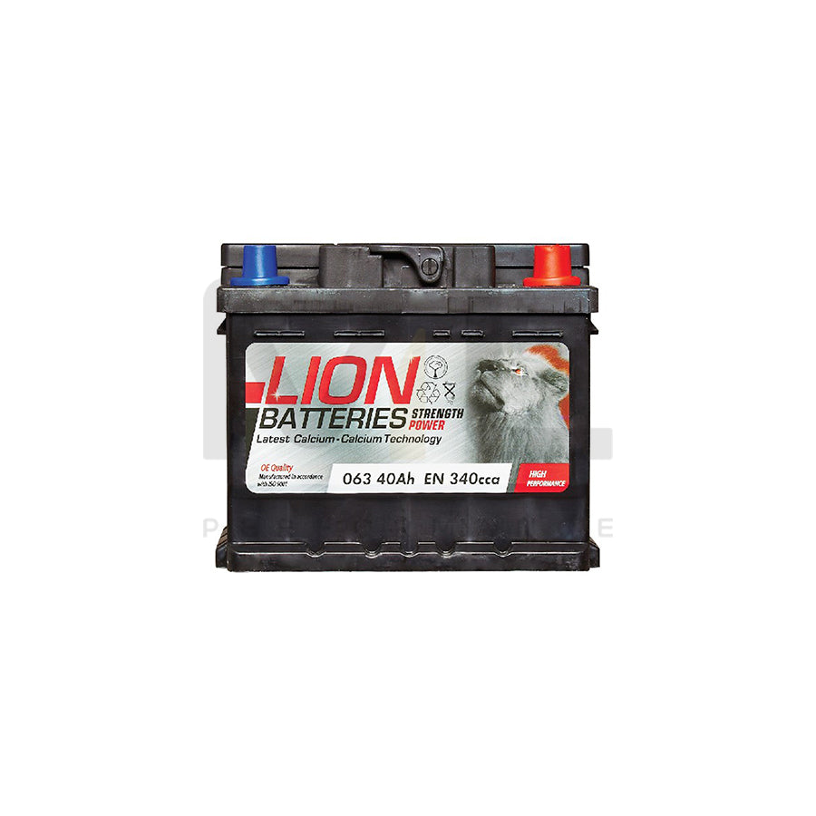 Lion 063 Car Battery - 3 Year Guarantee