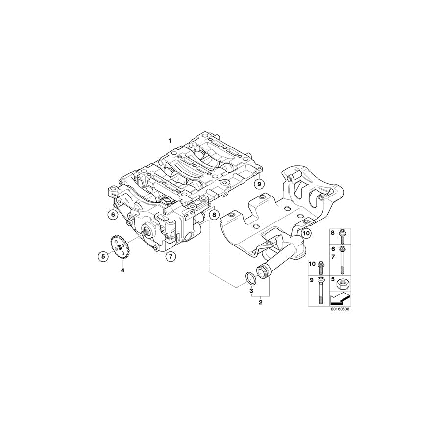 Genuine BMW 11417564233 E91 E92 E88 Suction Pipe (Inc. 116i 2.0, 118i & 120i)