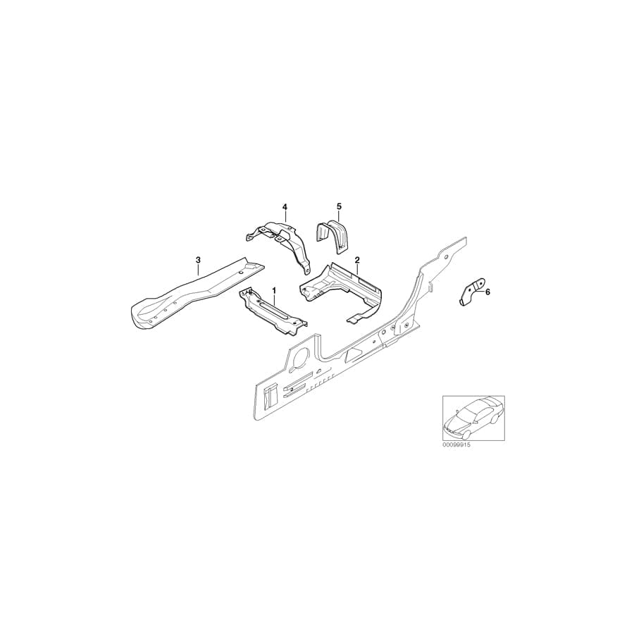 Genuine BMW 41117064627 E85 E86 Left Front Seat Console (Inc. Z4 2.5si, Z4 M3.2 & Z4 2.2i)