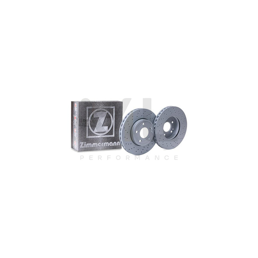 ZIMMERMANN COAT Z 400.3679.20 Brake Disc Internally Vented, Perforated, Coated, High-carbon - 1 piece
