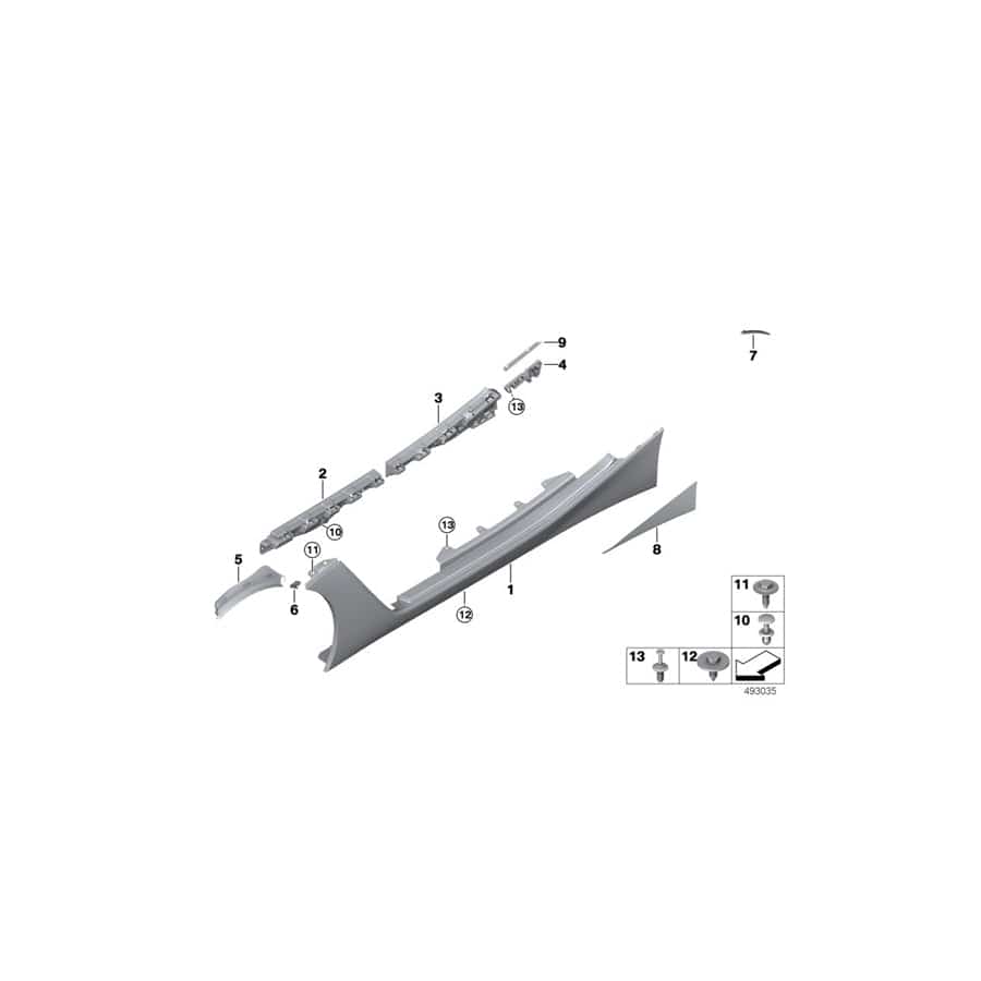 Genuine BMW 51777451904 G29 Abrasion Protection Film Right (Inc. Z4)