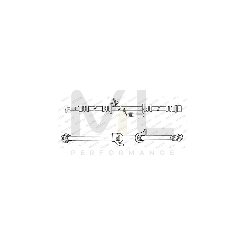 Ferodo FHY2851 Brake Hose for Toyota Rav 4 690mm, Ø10