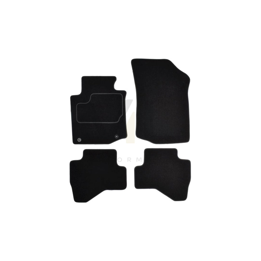 MAMMOOTH A041 CIT80 PRM 01 Floor mat set for CITROテ起 C1 I Textile, Front and Rear, Quantity: 4, Black