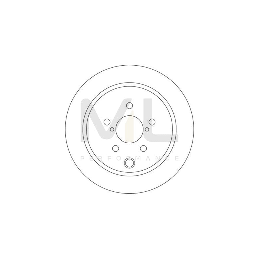 TRW DF6503 Brake Disc Solid, Painted - 1 piece