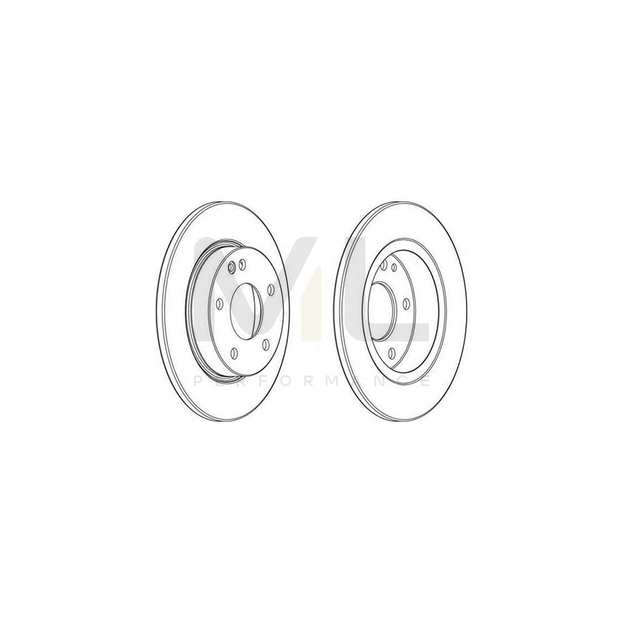 Ferodo DDF1034-1 Brake Disc Solid - Pair
