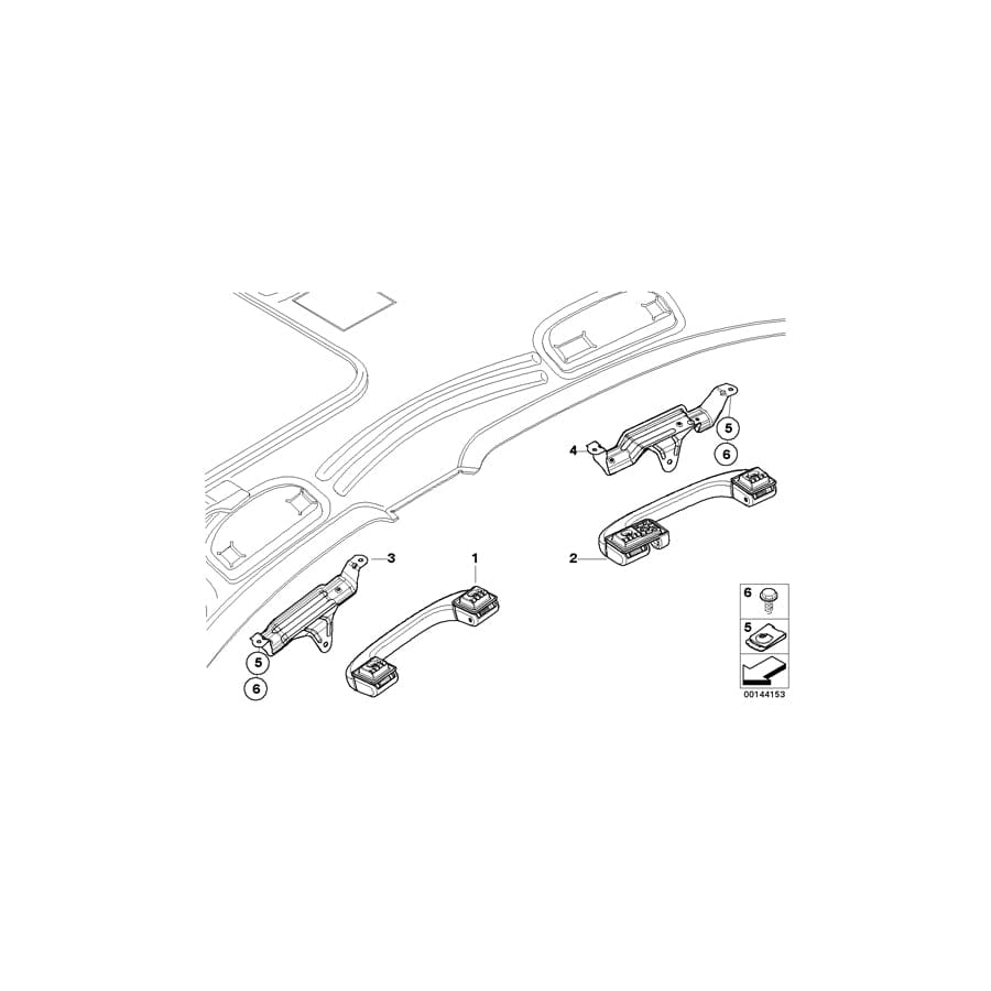 Genuine BMW 51167117611 E91 Bracket Left (Inc. 335xi, 325xi & 320d)