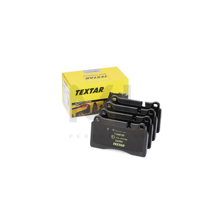 TEXTAR 2409801 Brake pad set for VW TOUAREG prepared for wear indicator