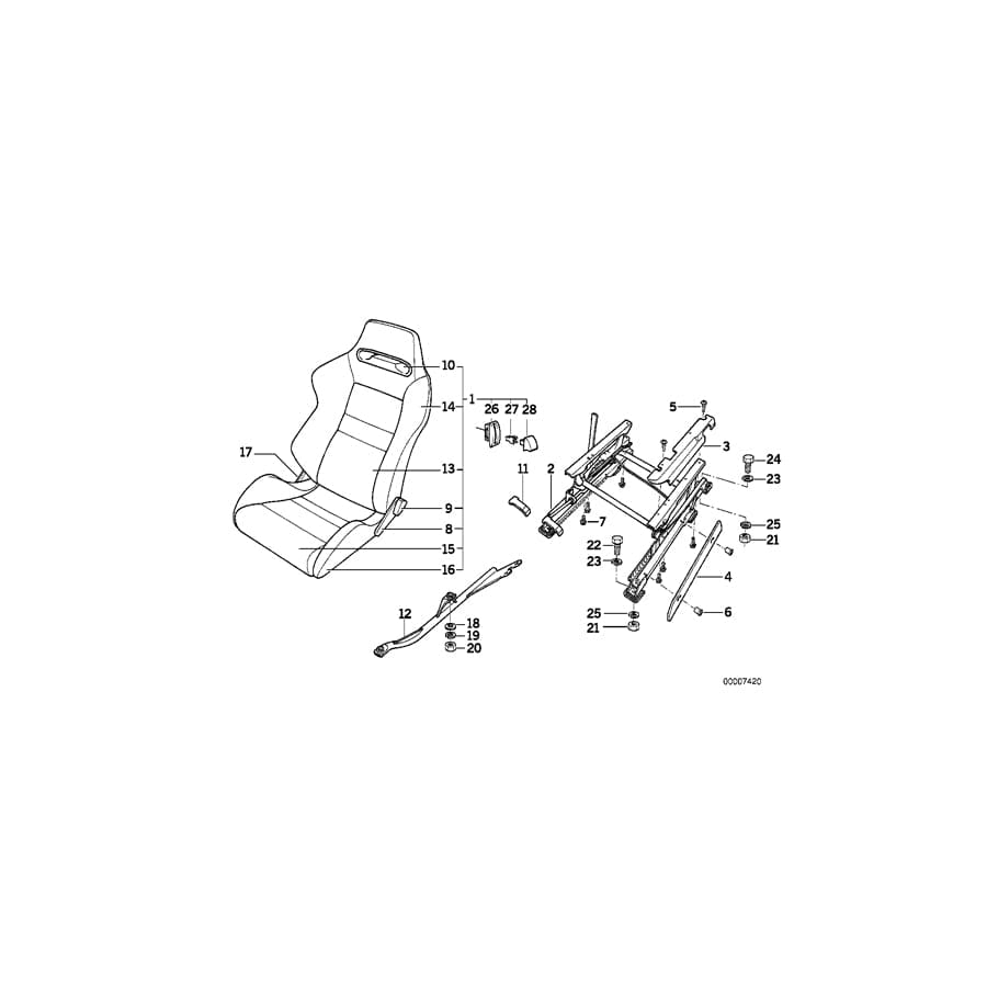 Genuine BMW 52102233155 E30 Covering Left (Inc. M3)