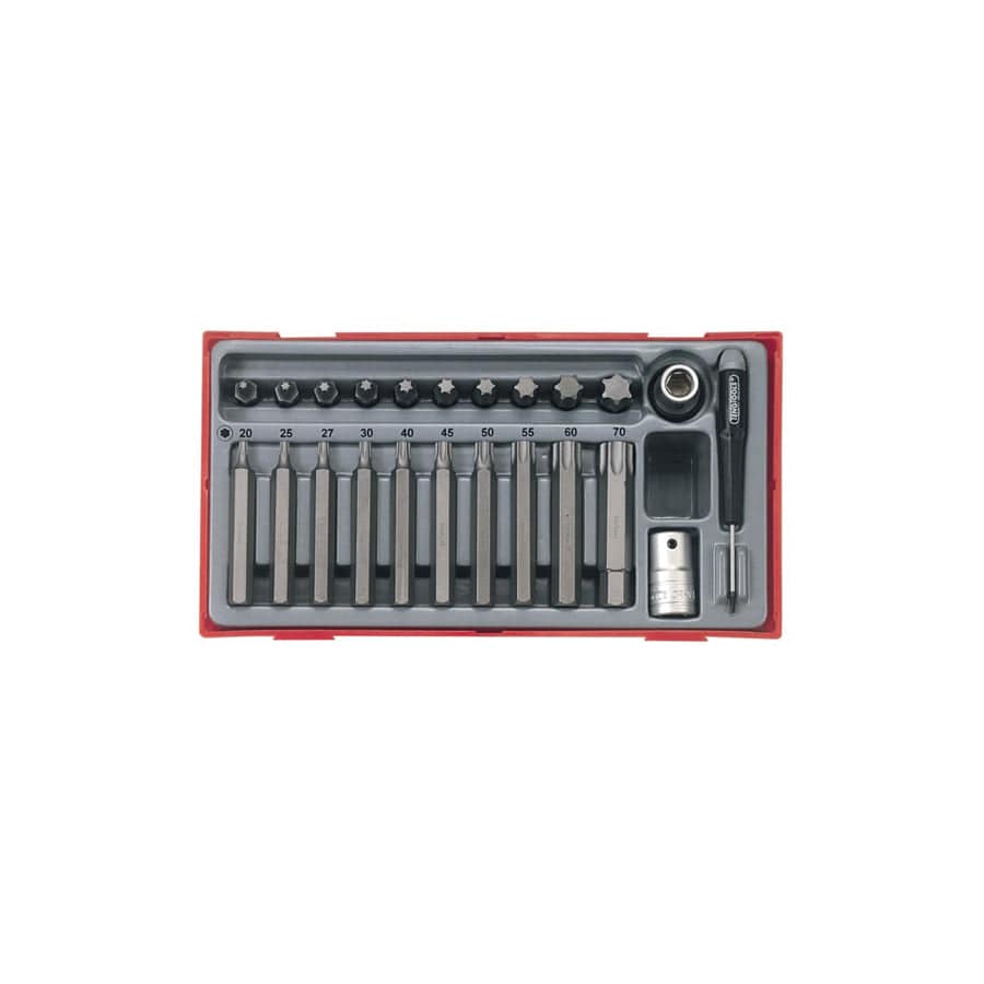 Teng TENTTTX23 TTTX23 TX Bit Socket Set, 23 Piece - 1/2in Drive
