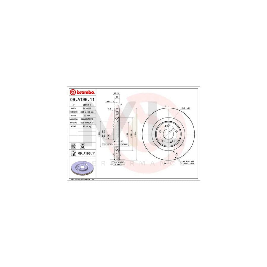 brembo-coated-disc-line-09-a196-11-brake-disc-for-mitsubishi-lancer-viii-saloon-cy_a-cz_a-internally-vented-coated-high-carbon