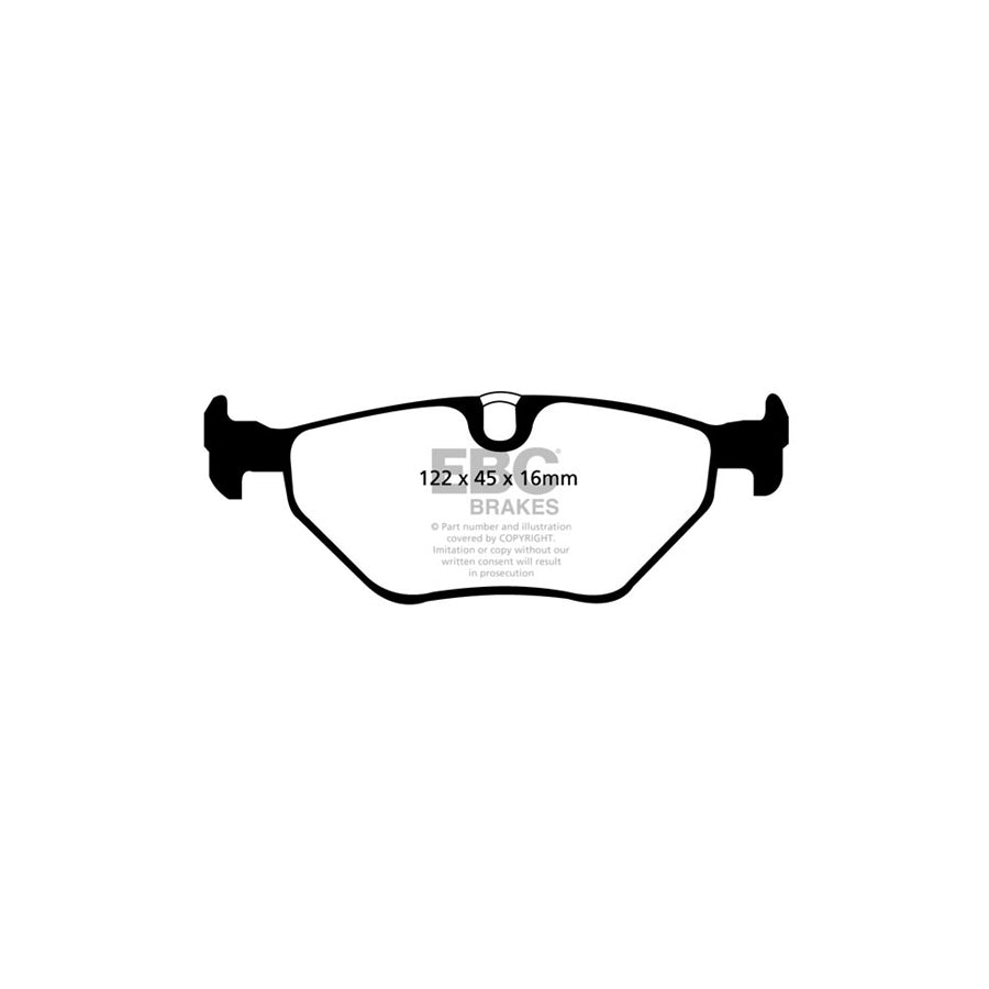 EBC PD04KR037 BMW E39 Bluestuff Rear Brake Pad & Plain Disc Kit - ATE Caliper 2 | ML Performance UK Car Parts