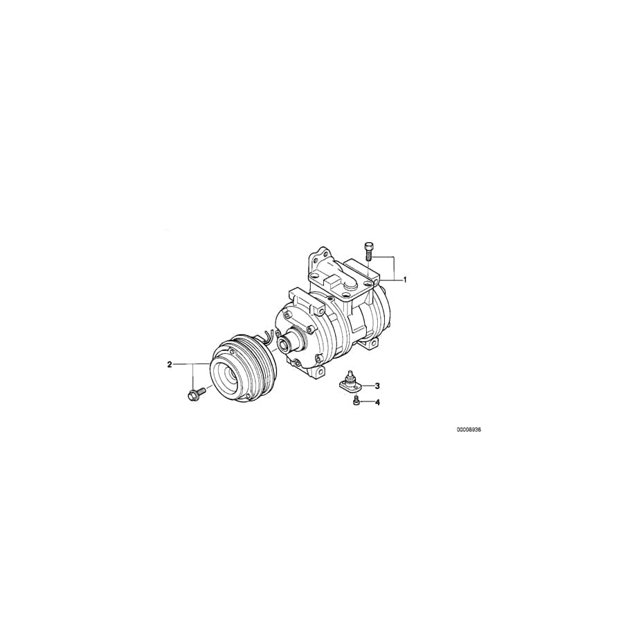 Genuine BMW 64522156008 E31 Magnetic Clutch (Inc. 850Ci)