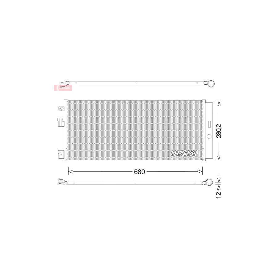 DENSO DCN20023 Air Conditioning Condenser