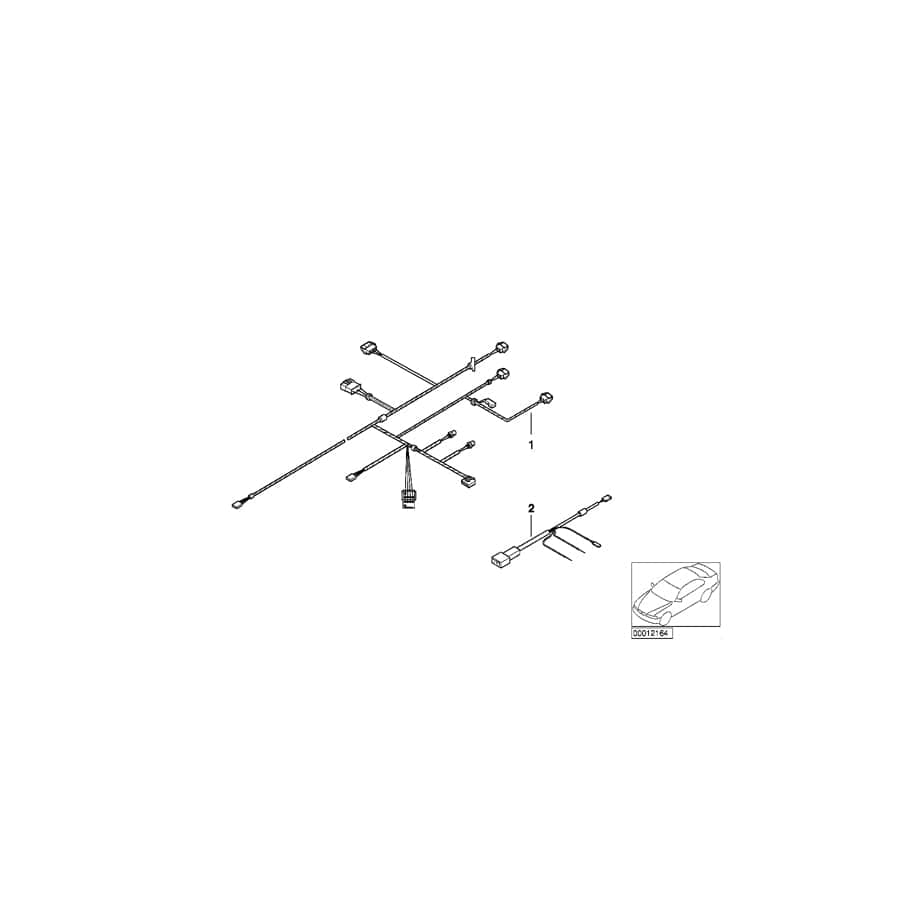 Genuine BMW 64118377769 E39 Heater/Air Conditioning Wiring Set (Inc. 540iP, 525td & M5)