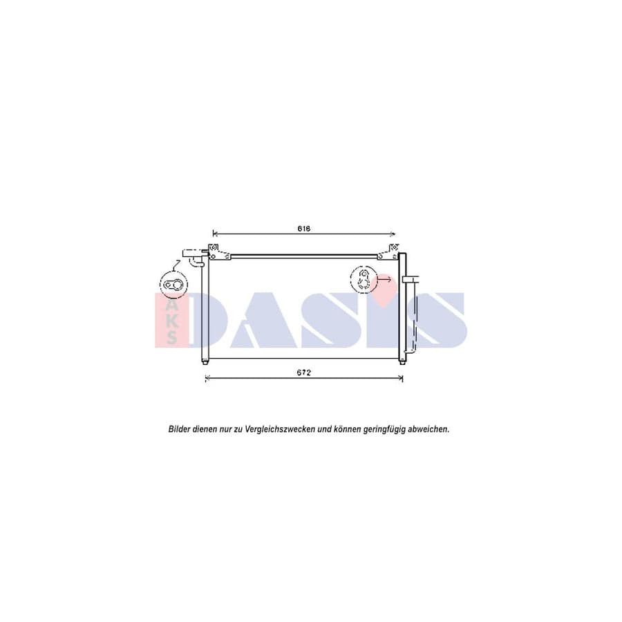 AKS Dasis 512069N Air Conditioning Condenser for Ssangyong Korando