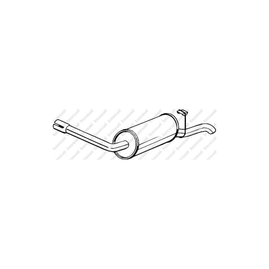Bosal 154-843 Rear Silencer for Ford Scorpio Mk1 Hatchback (Gae, Gge)