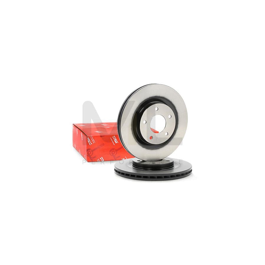 TRW DF4932 Brake Disc Vented, Painted, High-carbon - 1 piece