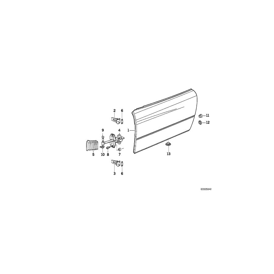 Genuine BMW 41511970529 E31 Shim 1.0mm (Inc. 840i, 850Ci & 840Ci)