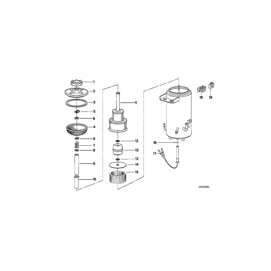 Genuine BMW 32411136304 E32 Oil Strainer (Inc. 750iL, 735i & 730iL)