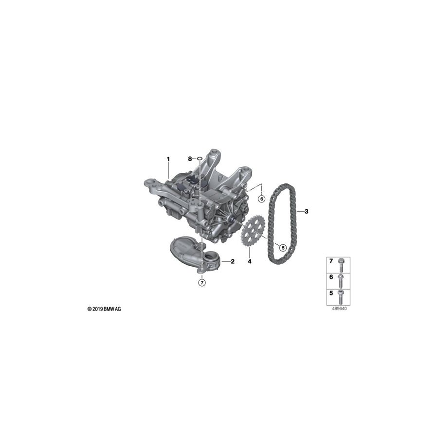 Genuine BMW 11417643047 G30 F33 G32 Suction Pipe (Inc. 340i, 840i & X5 40i)